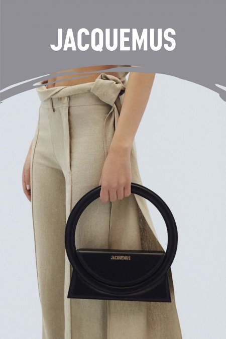 شنطة - JACQUEMUS حلقة  / شامل علبة - اسود <br> <span class='text-color-warm'>نفدت الكمية</span>